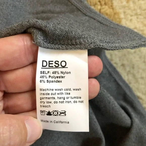 Deso Gray Long Sleeve High Neck Pullover Hoodie Sweater Size XS - Picture 8 of 10